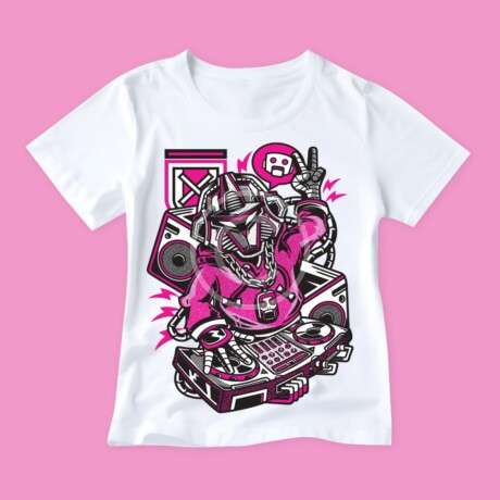 Robot Dj print
