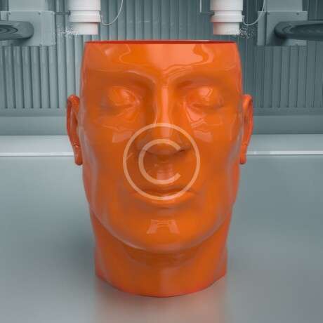 3D vase mockup